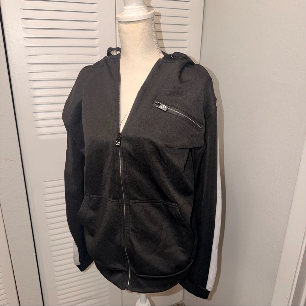 G-NET Black and White Men's Lightweight Jacket Size L (B1P15)
